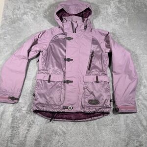 Sims Snowboard Jacket Womens Small Lavender Purple Hooded Insulated Winter Coat